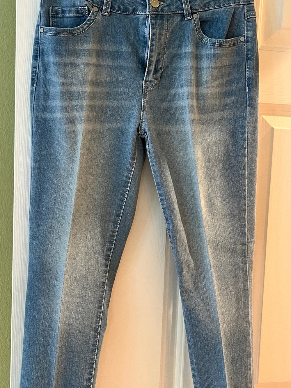 d. jeans Women’s Ankle Skinny Faded Blue Denim